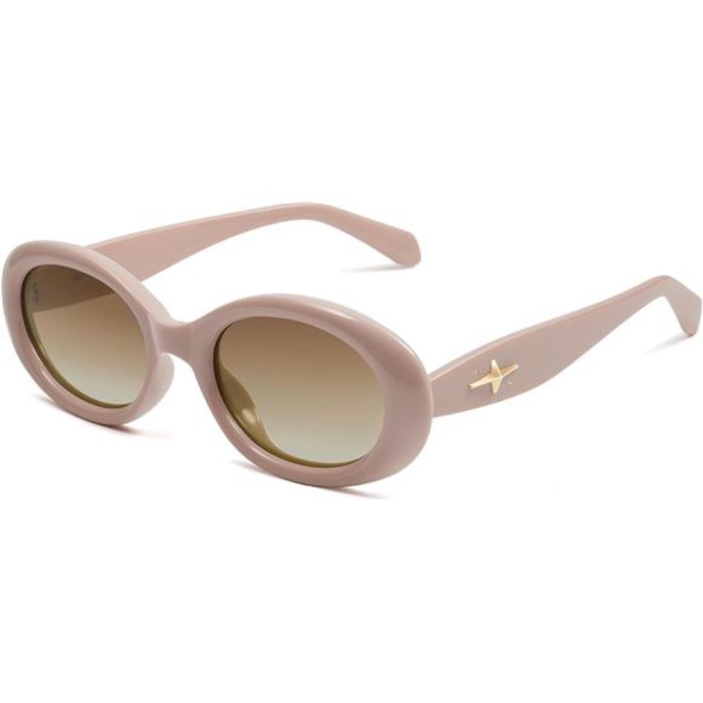 Small Retro Oval Polarized Sunglasses For Women Men 90s Vintage Uv400